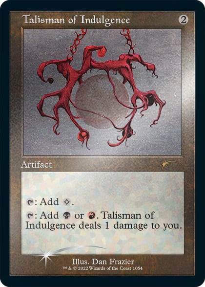 Talisman of Indulgence (Retro Frame) (Foil Etched), Secret Lair Drop Series 1054