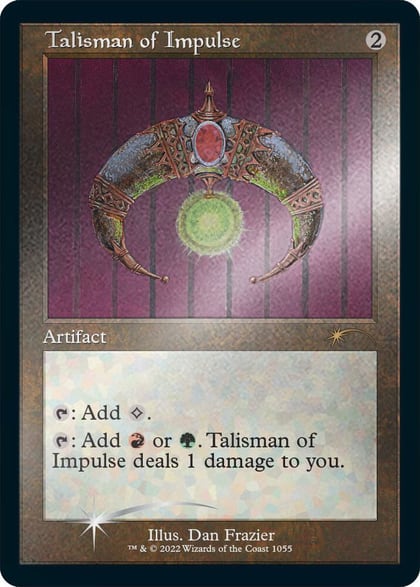 Talisman of Impulse (Retro Frame) (Foil Etched), Secret Lair Drop Series 1055