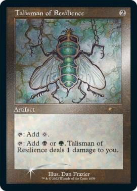 Talisman of Resilience (Retro Frame) (Foil Etched), Secret Lair Drop Series 1059