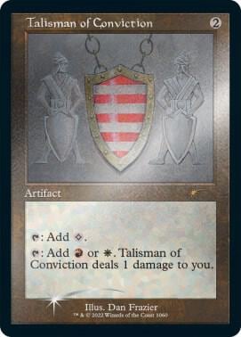 Talisman of Conviction (Retro Frame) (Foil Etched), Secret Lair Drop Series 1060