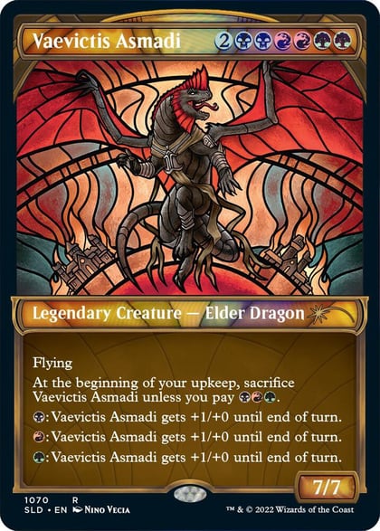Vaevictis Asmadi (Stained Glass) (Textured Foil), Secret Lair Drop Series 1070