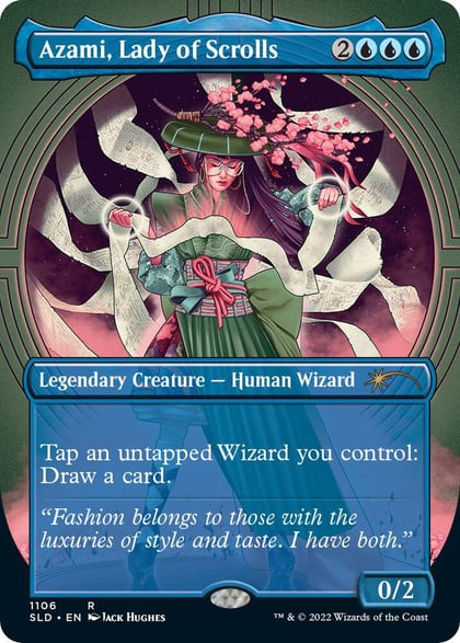 Azami, Lady of Scrolls (Borderless), Secret Lair Drop Series 1106