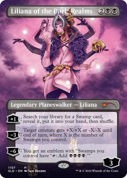 Liliana of the Dark Realms (Borderless), Secret Lair Drop Series 1107