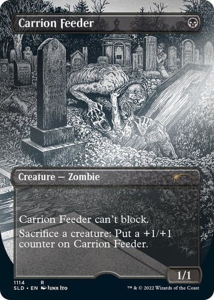 Carrion Feeder (Borderless) (Foil Etched), Secret Lair Drop Series 1114