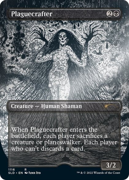 Plaguecrafter (Borderless) (Foil Etched), Secret Lair Drop Series 1116