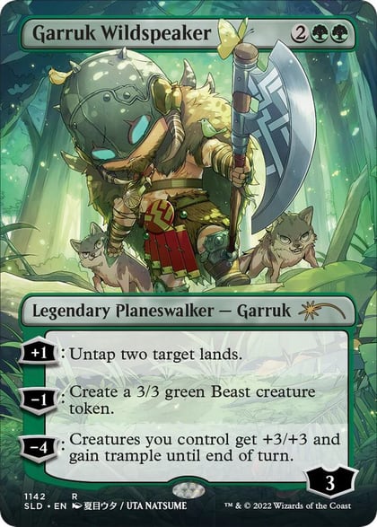 Garruk Wildspeaker (Borderless), Secret Lair Drop Series 1142