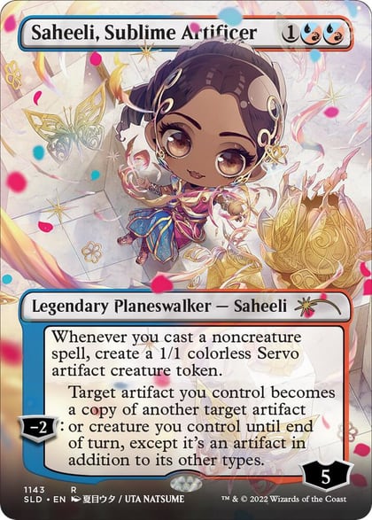 Saheeli, Sublime Artificer (Borderless), Secret Lair Drop Series 1143