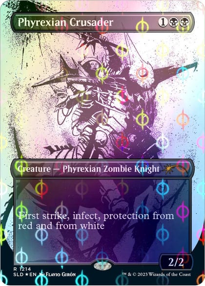 Phyrexian Crusader (Step-and-Compleat Foil), Secret Lair Drop Series 1214