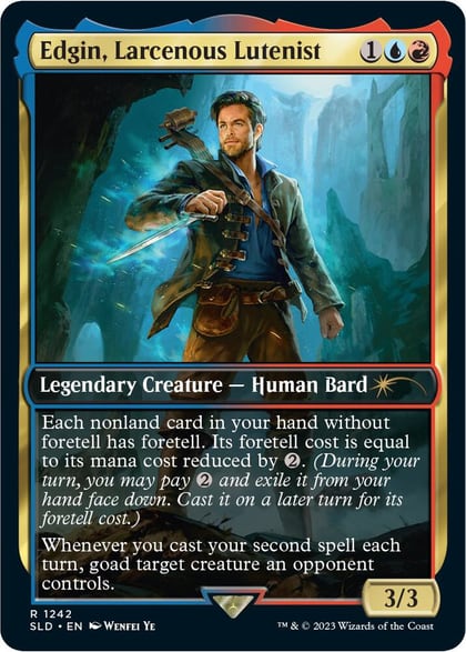 Edgin, Larcenous Lutenist, Secret Lair Drop Series 1242