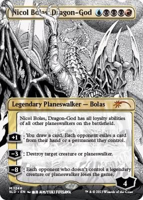 Nicol Bolas, Dragon-God (Borderless), Secret Lair Drop Series 1246