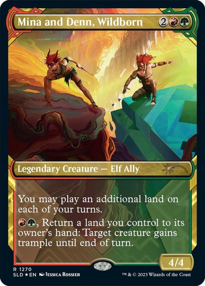 Mina and Denn, Wildborn (Halo Foil), Secret Lair Drop Series 1270