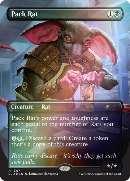 Pack Rat (1307) (Rainbow Foil), Secret Lair Drop Series 1307