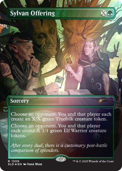 Sylvan Offering (Rainbow Foil), Secret Lair Drop Series 1309