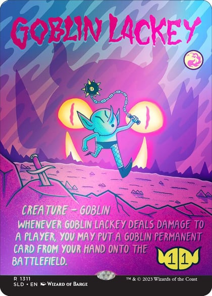 Goblin Lackey (1311) (Rainbow Foil), Secret Lair Drop Series 1311