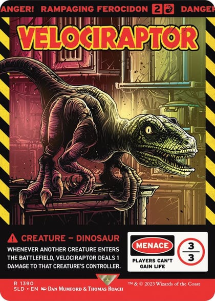 Velociraptor - Rampaging Ferocidon, Secret Lair Drop Series 1390