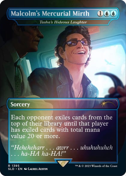 Malcolm's Mercurial Mirth - Tasha's Hideous Laughter (Rainbow Foil), Secret Lair Drop Series 1395