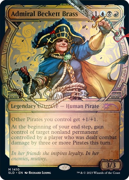 Admiral Beckett Brass (Rainbow Foil), Secret Lair Drop Series 1410