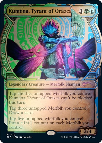 Kumena, Tyrant of Orazca (Rainbow Foil), Secret Lair Drop Series 1412