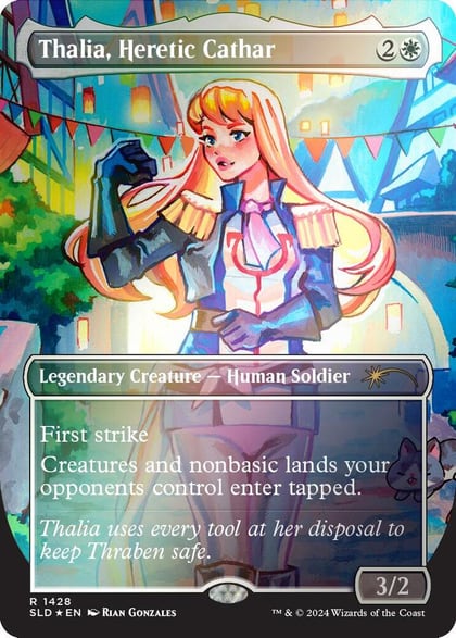 Thalia, Heretic Cathar (Rainbow Foil), Secret Lair Drop Series 1428