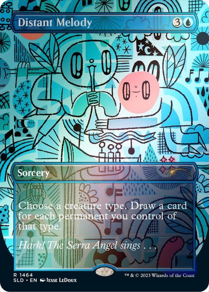 Distant Melody (1464) (Rainbow Foil), Secret Lair Drop Series 1464