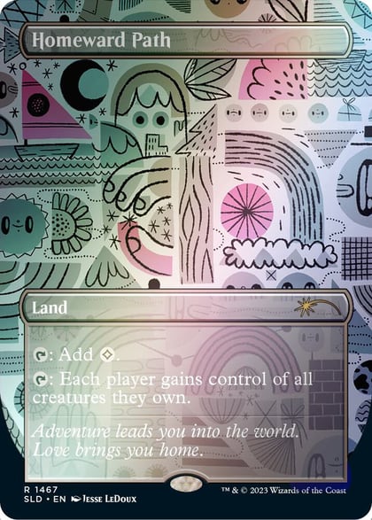 Homeward Path (1467) (Rainbow Foil), Secret Lair Drop Series 1467