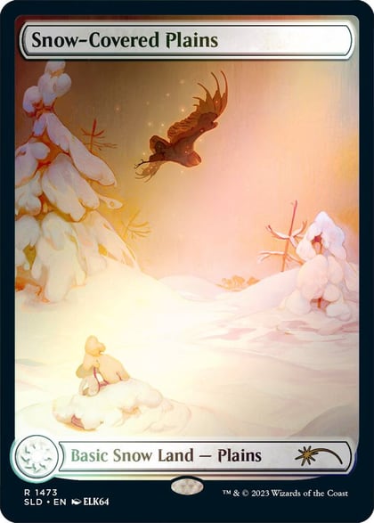 Snow-Covered Plains (1473) (Rainbow Foil), Secret Lair Drop Series 1473