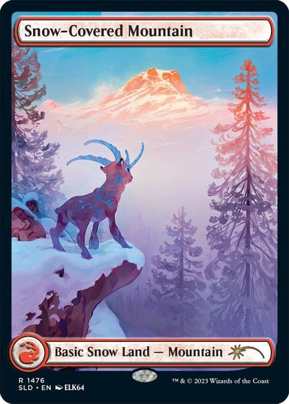 Snow-Covered Mountain (1476), Secret Lair Drop Series 1476