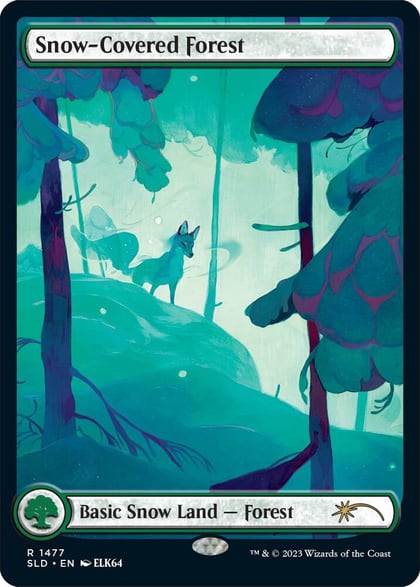 Snow-Covered Forest (1477), Secret Lair Drop Series 1477