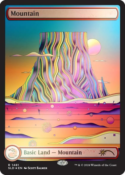 Mountain (1481) (Rainbow Foil), Secret Lair Drop Series 1481