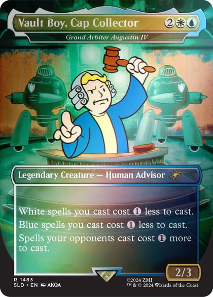 Vault Boy, Cap Collector - Grand Arbiter Augustin IV (Rainbow Foil), Secret Lair Drop Series 1483