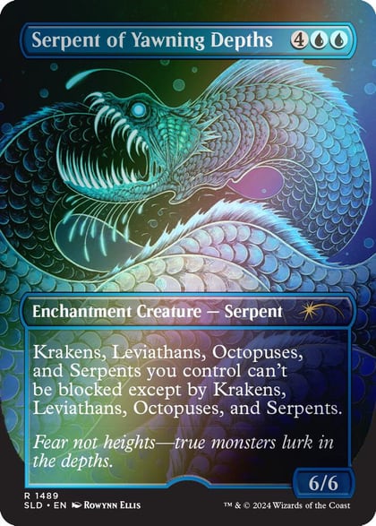Serpent of Yawning Depths (Rainbow Foil), Secret Lair Drop Series 1489