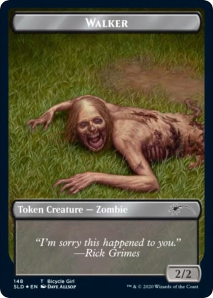 Walker (Bicycle Girl // Well Walker) Double-sided Token, Secret Lair Drop Series 148