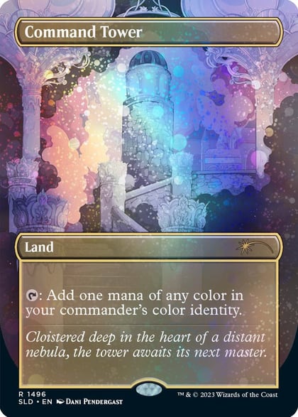 Command Tower (1496) (Galaxy Foil), Secret Lair Drop Series 1496