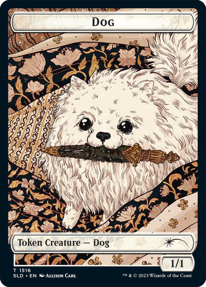 Dog // Cat Double-Sided Token, Secret Lair Drop Series 1516 // 1517