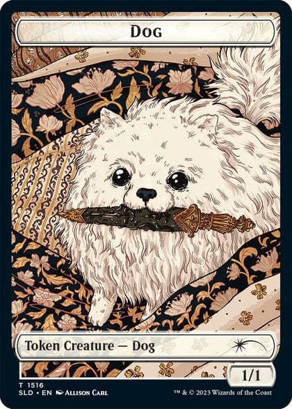Dog // Cat Double-Sided Token, Secret Lair Drop Series 1516 // 1517