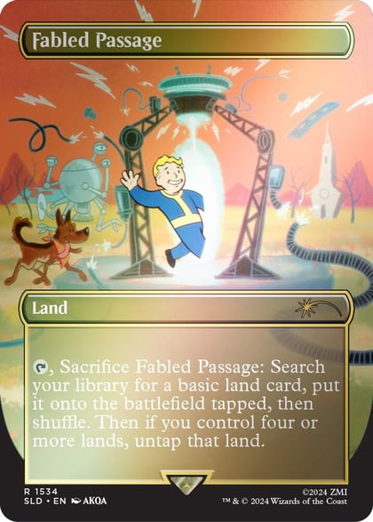 Fabled Passage (1534) (Rainbow Foil), Secret Lair Drop Series 1534