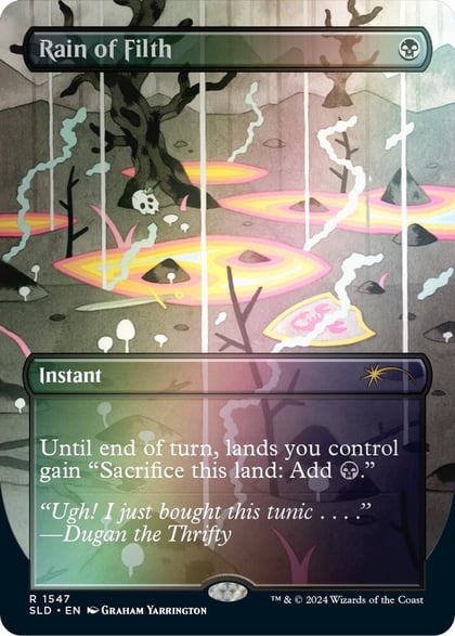 Rain of Filth (Rainbow Foil), Secret Lair Drop Series 1547