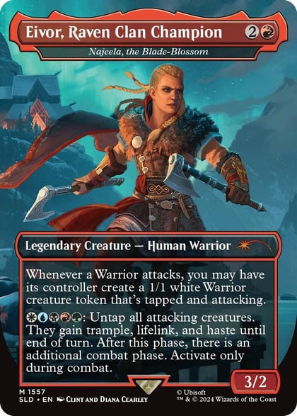 Eivor, Raven Clan Champion - Najeela, the Blade-Blossom, Secret Lair Drop Series 1557