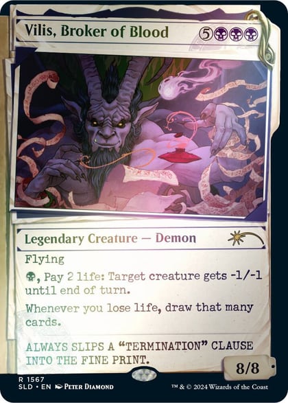 Vilis, Broker of Blood (Rainbow Foil), Secret Lair Drop Series 1567