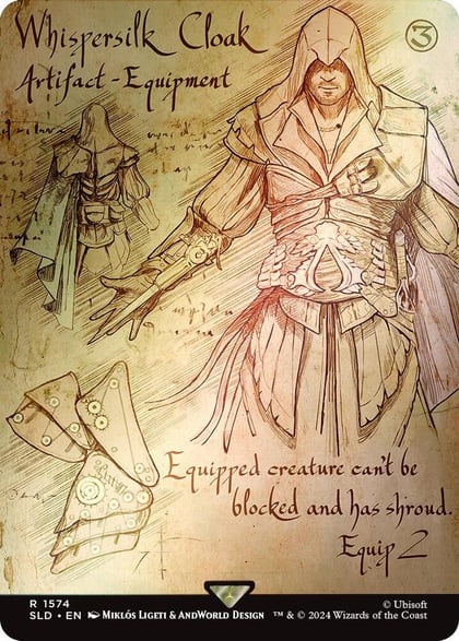 Whispersilk Cloak (Rainbow Foil), Secret Lair Drop Series 1574
