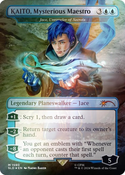KAITO, Mysterious Maestro - Jace, Unraveler of Secrets (Rainbow Foil), Secret Lair Drop Series 1590