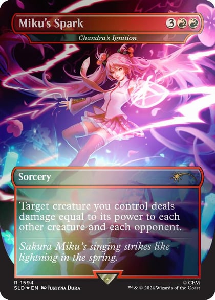 Miku's Spark - Chandra's Ignition (Rainbow Foil), Secret Lair Drop Series 1594