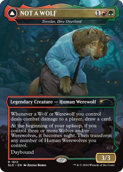 NOT A WOLF - Tovolar, Dire Overlord, Secret Lair Drop Series 1612