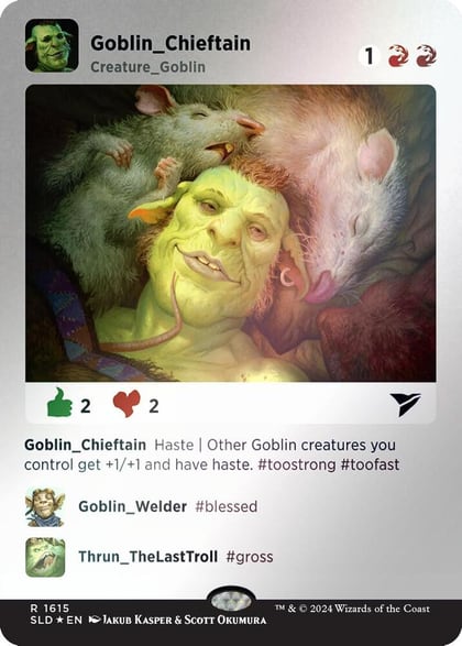 Goblin Chieftain (1615) (Rainbow Foil), Secret Lair Drop Series 1615