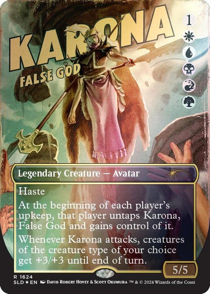 Karona, False God (Rainbow Foil), Secret Lair Drop Series 1624
