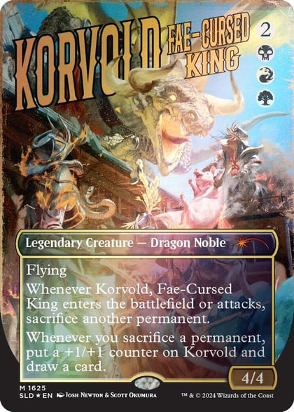 Korvold, Fae-Cursed King (Rainbow Foil), Secret Lair Drop Series 1625