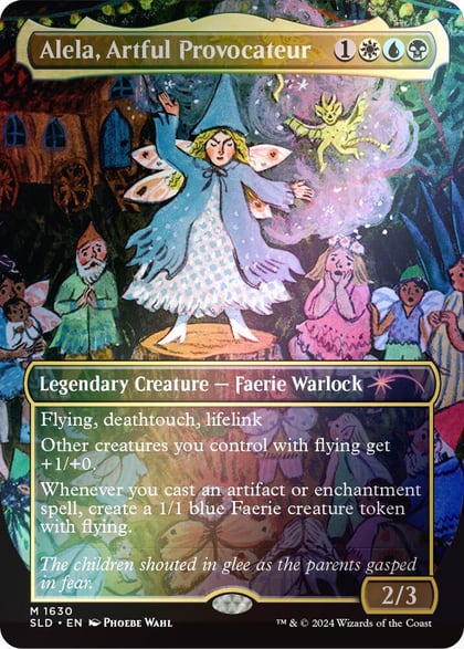 Alela, Artful Provocateur (1630) (Rainbow Foil), Secret Lair Drop Series 1630