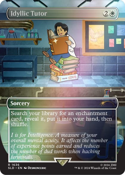 Idyllic Tutor (1636) (Rainbow Foil), Secret Lair Drop Series 1636
