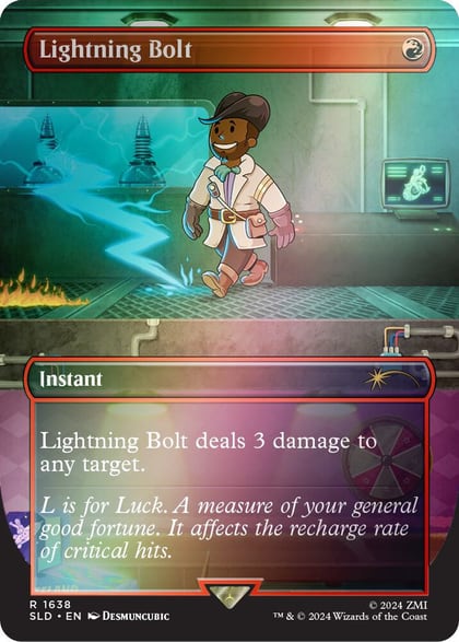 Lightning Bolt (1638) (Rainbow Foil), Secret Lair Drop Series 1638