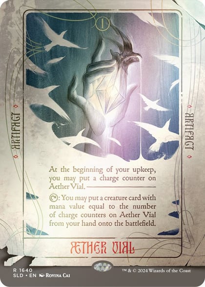 Aether Vial (Rainbow Foil), Secret Lair Drop Series 1640